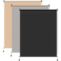 bellemax aussenrollo senkrechtmarkise aussen anthrazit 140x240cmbxh aussenrollo wetterfest windschutz sichtschutz sonnenschutzrollo outdoorrollo vertikalmarkise fuer terrasse balkon