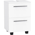 waschbeckenunterschrank mit schublade 415 x 355 x 59 cm weiss unterschrank mit schrankfach badezimmerschrank waschtischunterschrank badschrank fuer badezimmer