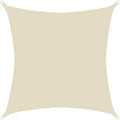 sonnensegel wasserdicht polyester 4x4m quadratisch sonnenschutz - cream
