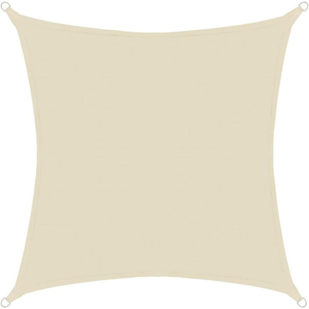 sonnensegel wasserdicht polyester 4x4m quadratisch sonnenschutz - cream