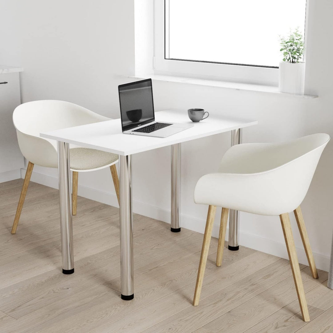 esstisch 70 x 40 cm kuechentisch mit chrombeinen esszimmertisch weiss