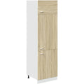 vidaxl kuehlumbauschrank lyon sonoma-eiche 60x57x207 cm holzwerkstoff